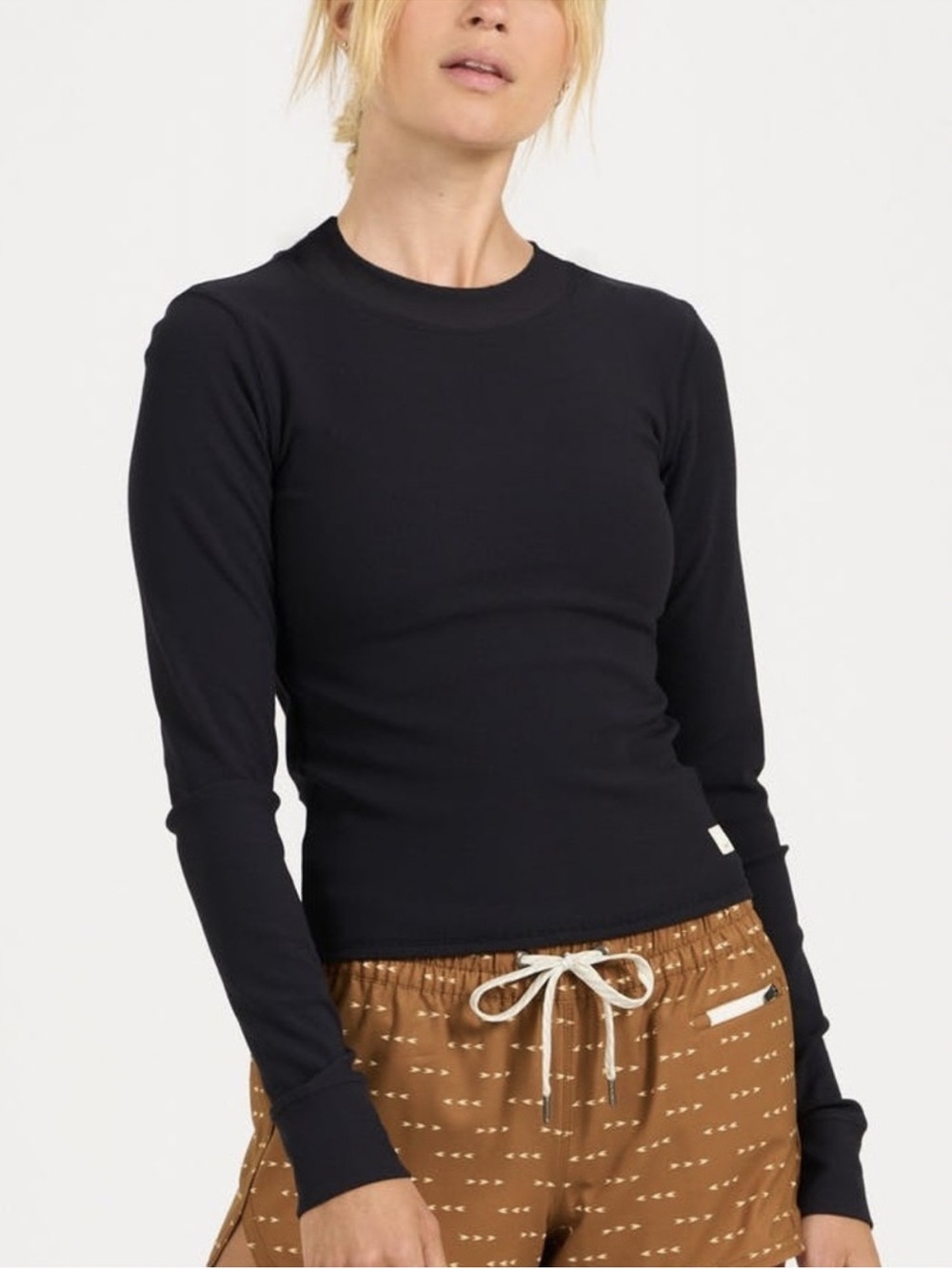 Vuori Black Long Sleeve Tee